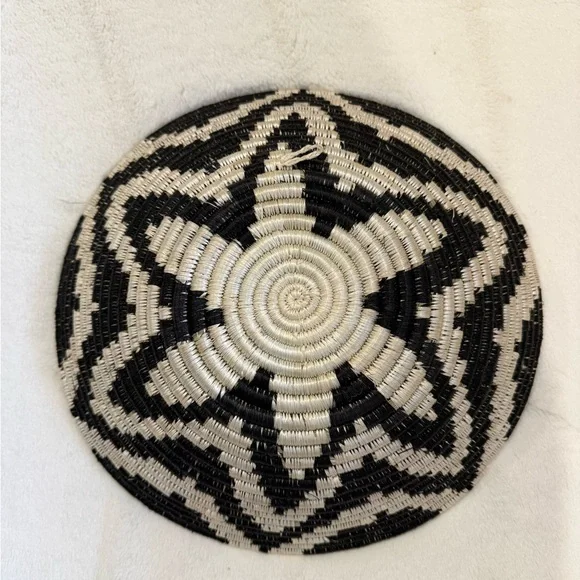 African Woven Basket - Picture 2 of 2